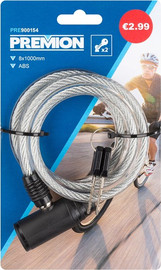 Premion מנעול עם כבל ספירלי 8x1000 מ"מ  PRE900154